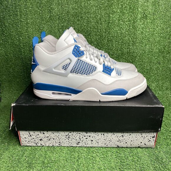 Size 13 - Air Jordan 4 Retro 2023 Military Blue Excellent...